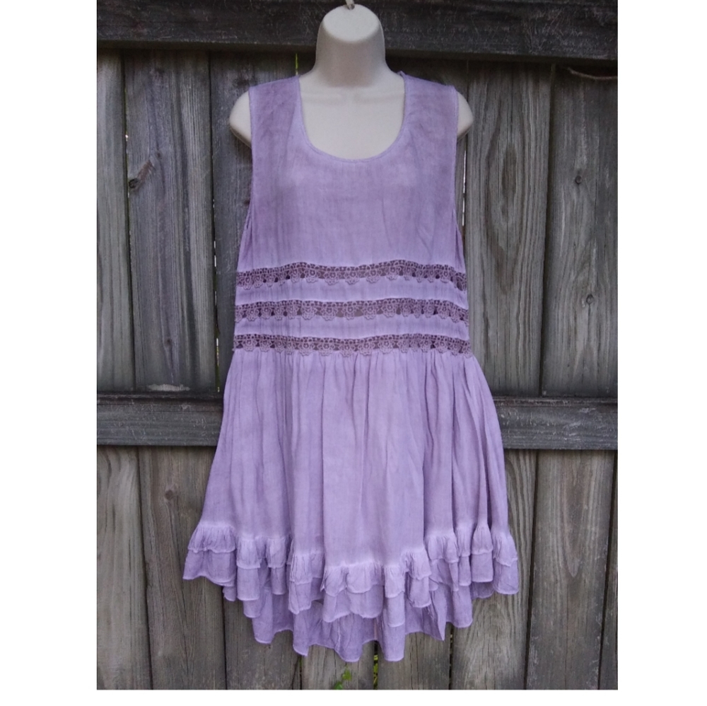 Entro dye ruffle dress size M